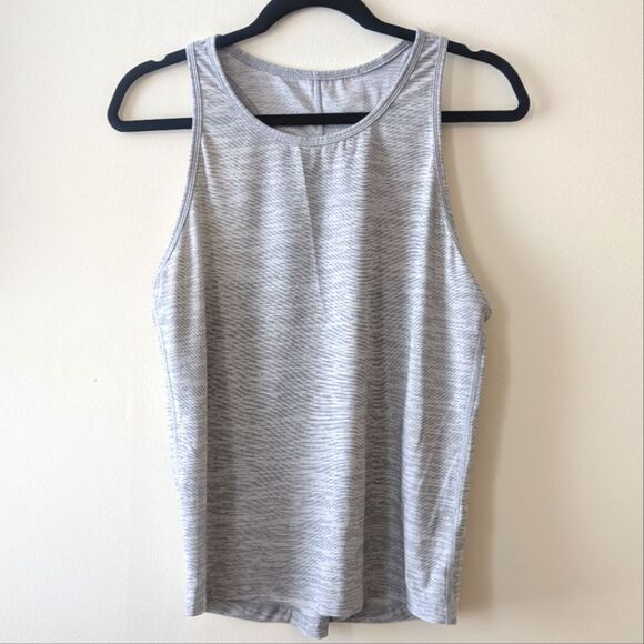 Senita Athletics Tie Back Tank Gray Size Small - Picture 3 of 6